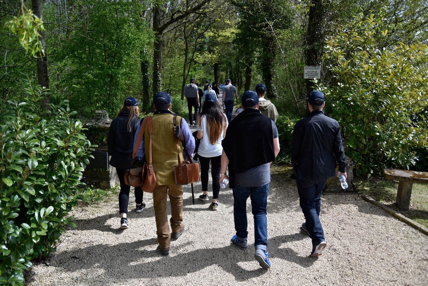 A group on a GWAAC charity shoot at Lady's Wood Shooting School