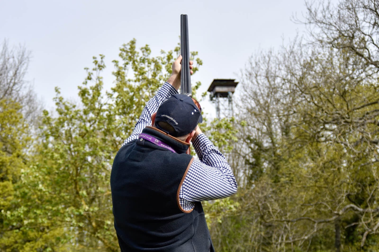 Clay shooting practice at Lady's Wood Shooting School