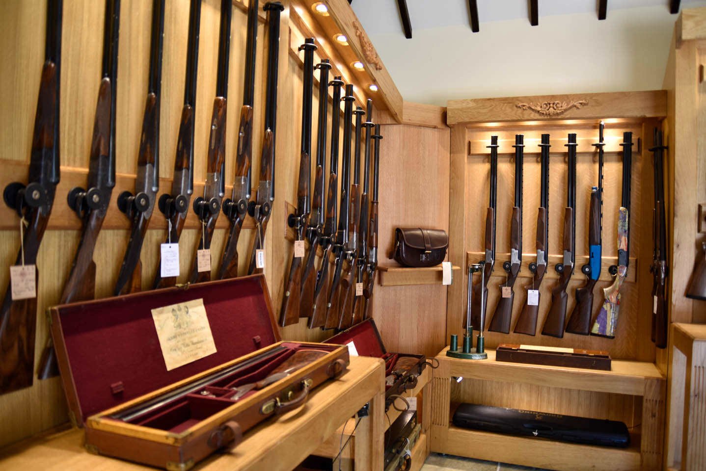 Gun Rack at the Sportarm at Lady's Wood Gun Room