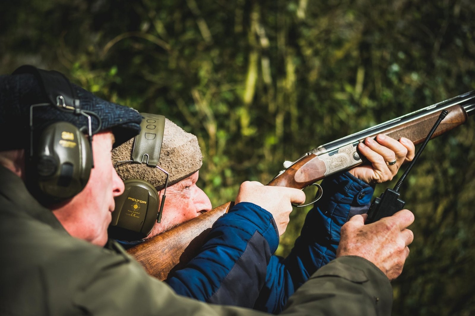 A Beretta in use during a shooting lesson at Lady's Wood Shooting School