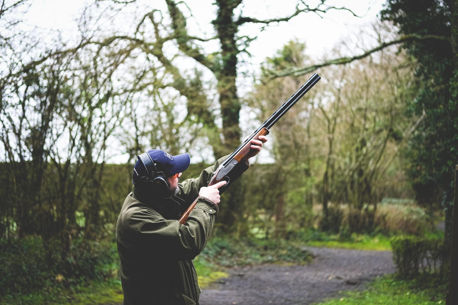 Shooting school manager Chris Hanks using one of new Caesar Guerini school guns