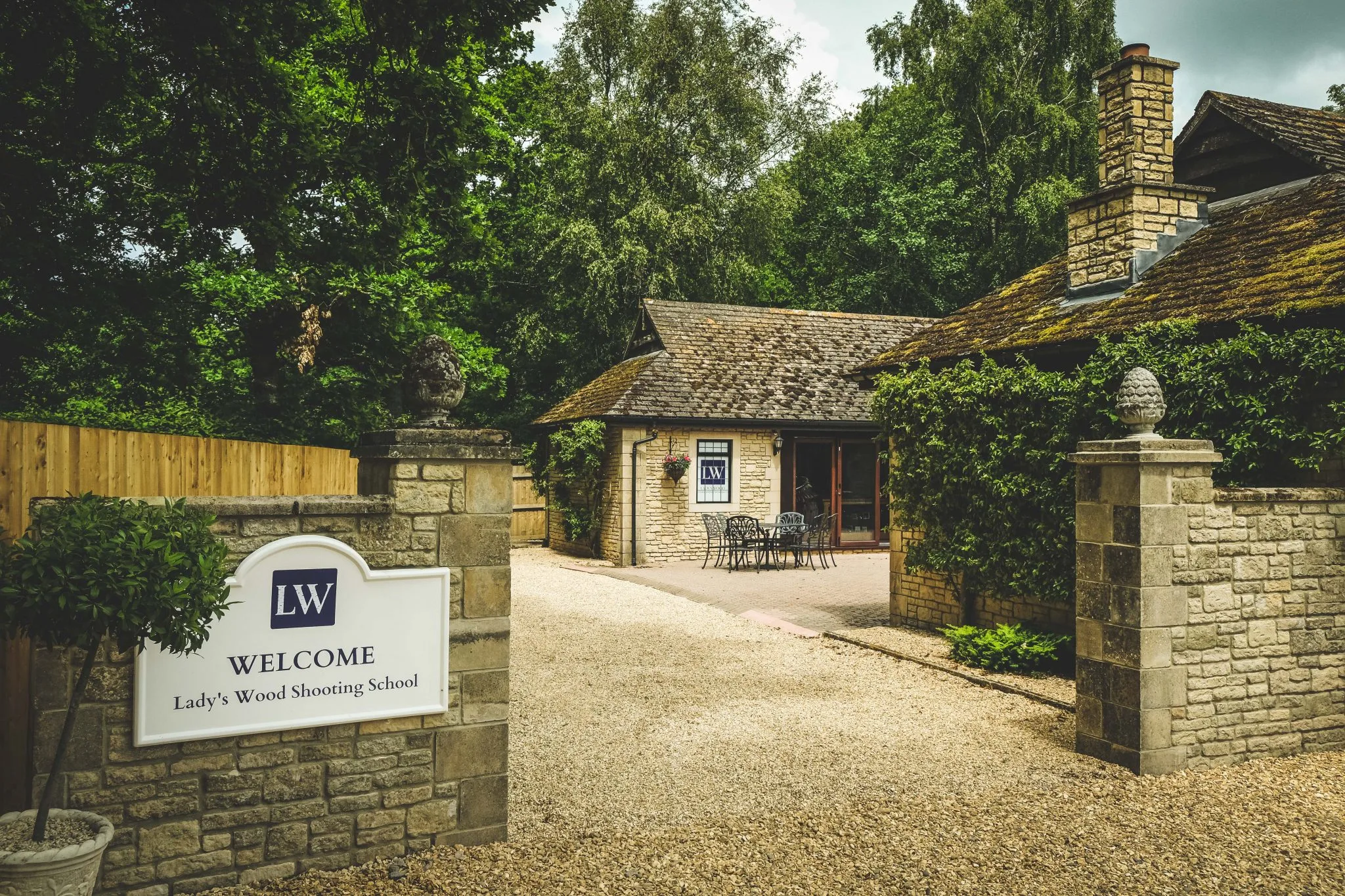 New entrance at Lady's Wood Shooting School