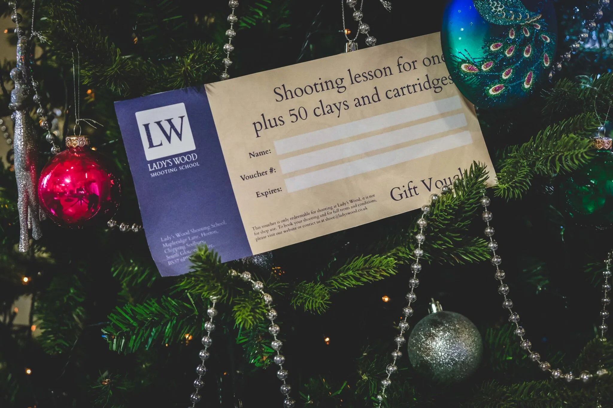 Lady's Wood christmas gift voucher